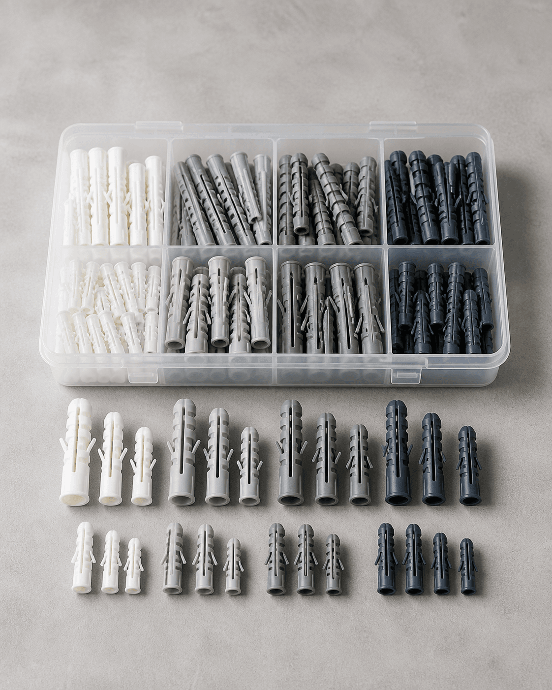 Delikli Duvar Dübeli (Plastik, 500 Adet)